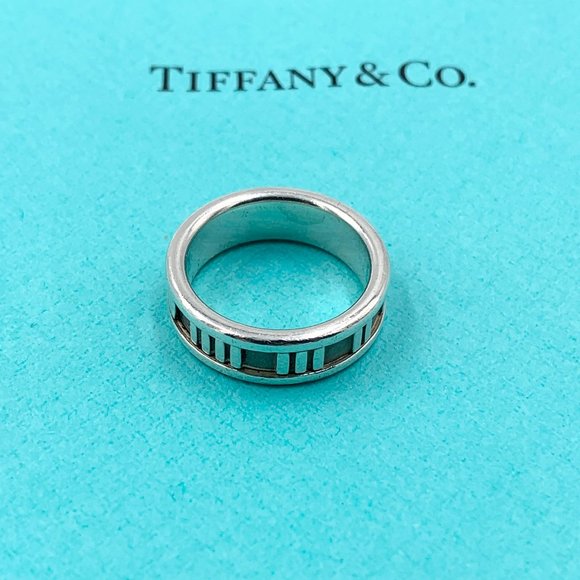 Authentic Tiffany & Co Atlas Ring Sz 6 3/4 (6.75) - Picture 1 of 8
